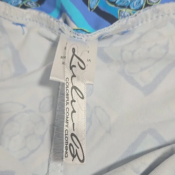 LULU B Blue Turtles Golf Tennis Pickleball Activewear Skort Sz XL UPF50 - Picture 3 of 9